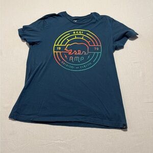 Amp Life Men's Blue Graphic Tee Size XL
